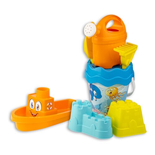 Sand-Set Glücklicher Fisch in Reisetasche