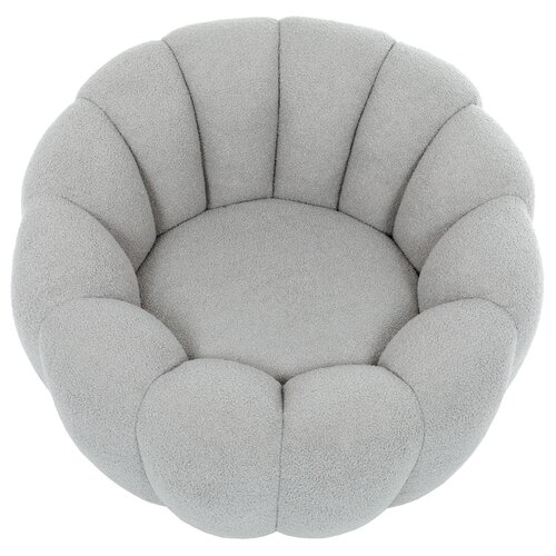 Scaun pivotant Bouclé GREY2, gri