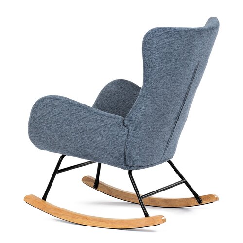 Fotel bujany BLUE2, niebieski
