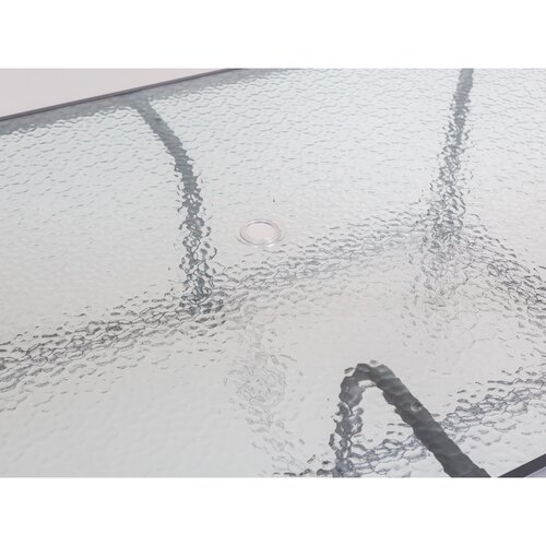 Happy Green Stół ogrodowy ze szklanym blatem Verre, 150 x 90 x 72 cm