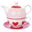Orion Чайник з чашкою та блюдцем Цятка