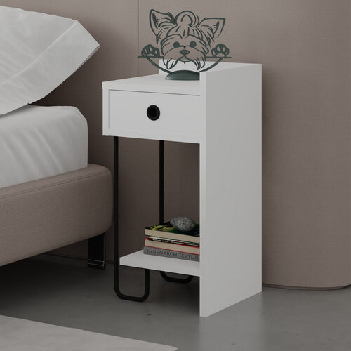 Stolik nocny Sirius Right White
