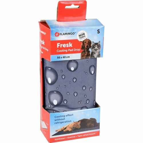 Flamingo Hladilna podloga Kapka siva, velikost S50 x 40 cm