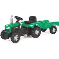 Buddy Toys BPT 1013 Traktor na pedały z wózkiem, Fieldmann, zielony