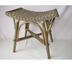 Taboret rattanowy wyplatany ciemnobrązowy