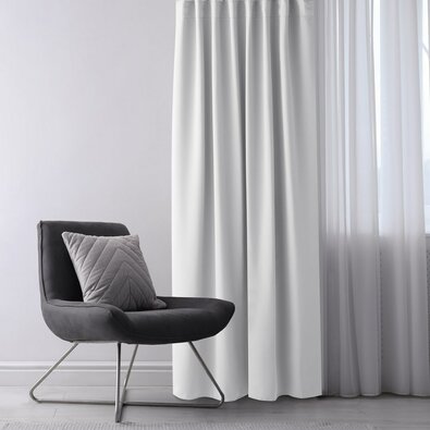 Restilo Draperie Blackout EYELETS albă, 140 x 245 cm