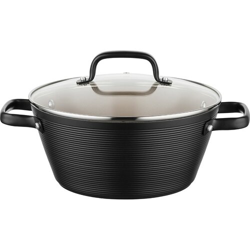 Florina Hliníkový hrnec Carina Black 3,3 l, 24 cm