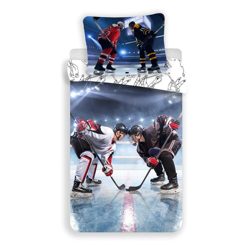 Bavlnené obliečky Hokej, 140 x 200 cm, 70 x 90 cm