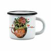 Cană emailată Belis Bufniță coffee, 7 cm, 0,25 l