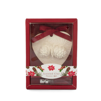Ceramică de Crăciun parfumată cu ulei Scorţişoară şi mărroşu, 15 cm