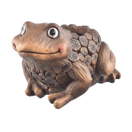 InDecor Keramischer Übertopf Rona Frosch, 34 x 30 x 22 cm