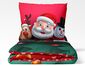 Lenjerie de pat din bumbac de Crăciun Salutăride la Polul Nord, 140 x 200 cm, 70 x 90 cm