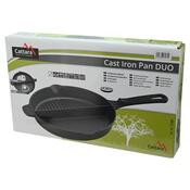 Cattara 13061 Grillpfanne mit Griff Duo Gusseisen , D. 25 cm