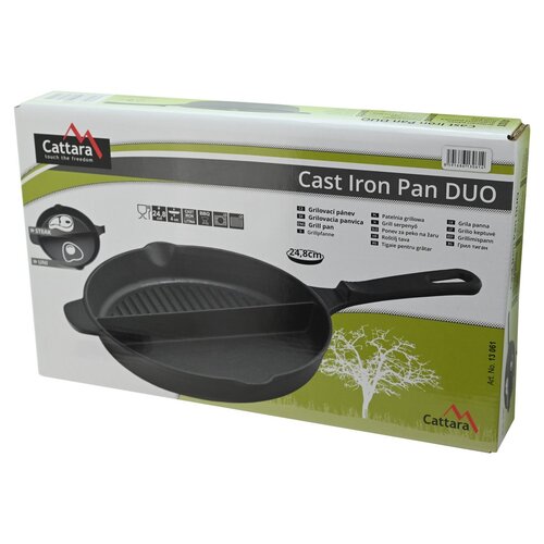 Cattara 13061 Žar s ročajem Duo Liti na, premer 25cm