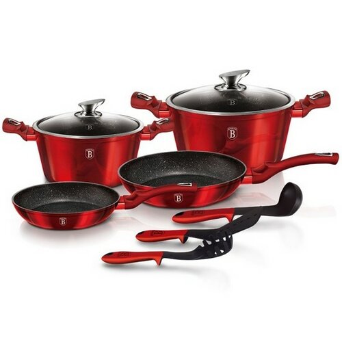 Berlinger Haus 9-dielna sada riadu Burgundy Metallic Line