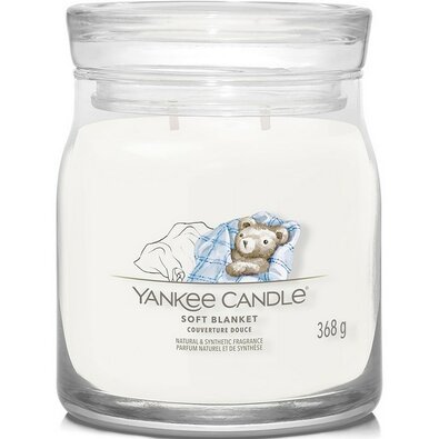 Yankee Candle Signature Soft Blanket illatgyertya, közepes méretű, 368 g