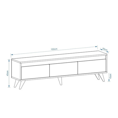 Century Walnut TV asztal