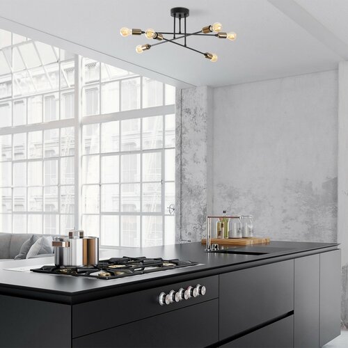 Lampa sufitowa Fleur - 1501, czarna