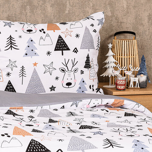 4Home Bombažna posteljnina Nordic forest, 220 x 200 cm, 2 kos 70 x 90 cm