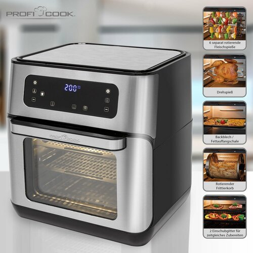 ProfiCook PC-FR 1200 H forrólevegős fritőz, 11 l