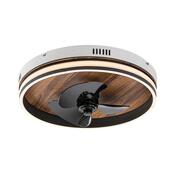 Rabalux 71016 stropný ventilátor s LED svetlom Faustine, čierna