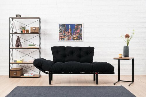 Canapea extensibilă Nitta Black