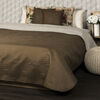 4Home Tagesdecke Doubleface Braun/Beige, 220 x 240 cm, 2x 40 x 40 cm