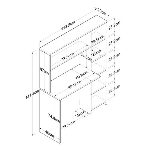 Pracovní stůl Harold Oak