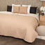 4Home Tagesdecke Doubleface Stars beige, 220 x 240 cm, 2x 40 x 40 cm