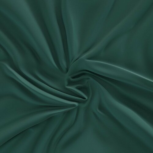 Kvalitex Cearșaf Satin cu bandă elastică verde închis, 90 x 200 cm