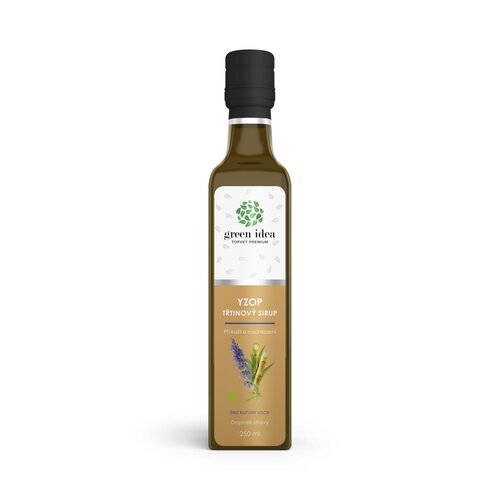 Green Idea Yzopový sirup trstinový, 250 ml