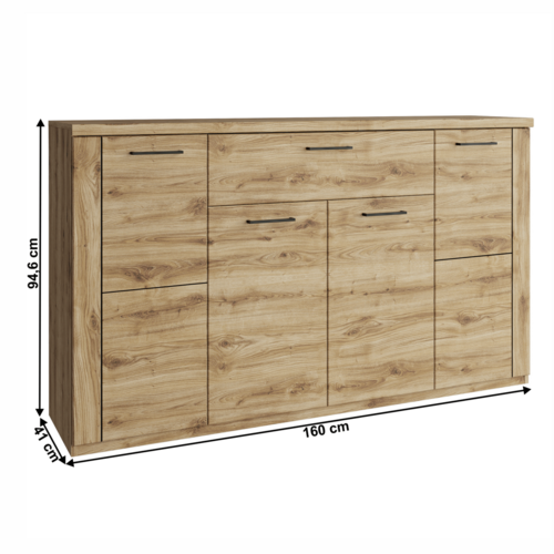 Cabinet DORSI 4D1S, stejar Navarra