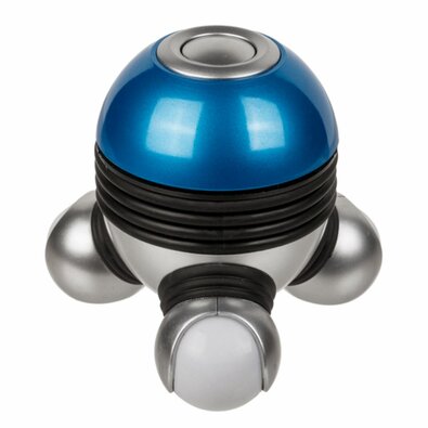 Urządzenie do masażu wibracyjnego z diodami LED,niebieskie