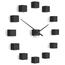 Future Time FT3000BK Cubic black Design falra ragasztható óra, átmérő 50 cm