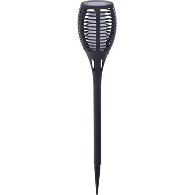 Pro Garden LED-Solarlampe mit echter Flamme, 10 x 58 cm