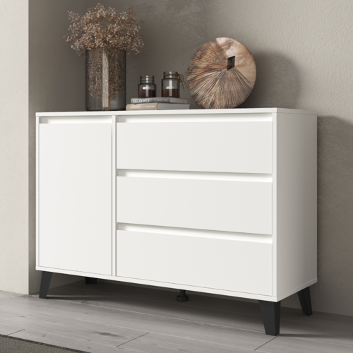 Komoda BOGAN 1D3S, biela