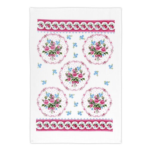 Bellatex Kuhinjska krpa Cvetje, 40 x 60 cm,komplet 2 kos