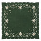 Obrus świąteczny Gwiazda betlejemska zielony, 120 x 140 cm