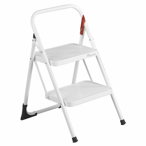 Rolser Klapptreppen M10 UNE, 2 Stufen, Weiß