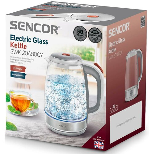 Sencor SWK 20A80GY elektromos vízforraló