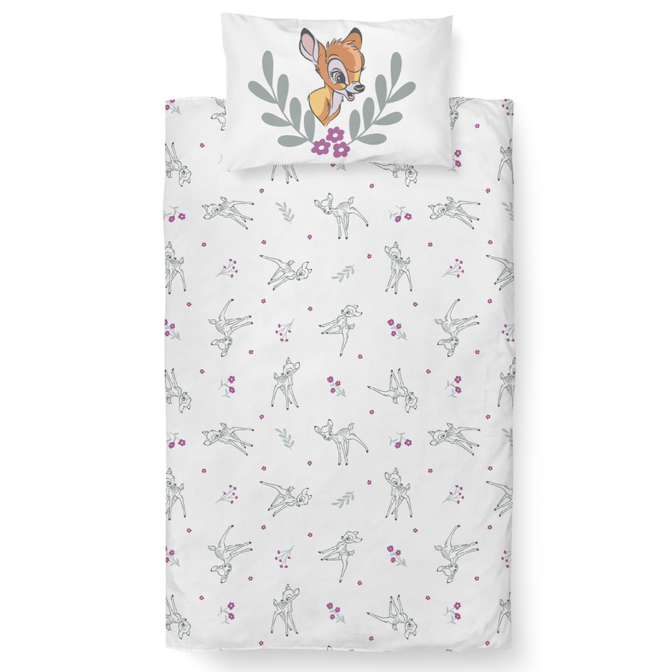 Dětské povlečení do postýlky Bambi Květinový Svět, 100 x 135 cm, 40 x 60cm - thumb (2)