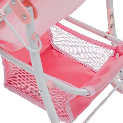 Baby Mix Sportovni kočárek pro panenky Lana růžová, 58,5 x 33 x 61,5 cm