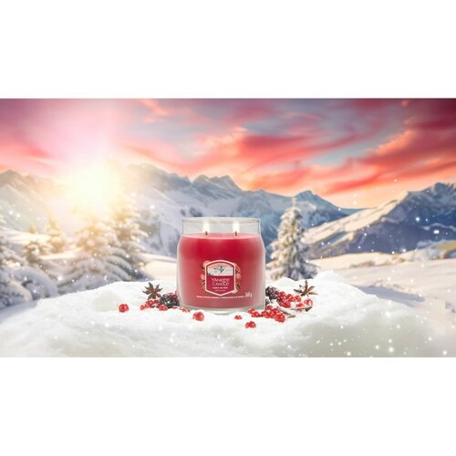 Yankee Candle lumânare parfumată Signature în pahar mediu Santa On Skis, 368 g