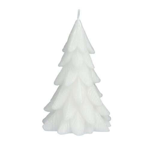 Poza Lumanare de Craciun Xmas tree, alb, 12,5 x 8,5 cm