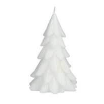 Vánoční svíčka Xmas tree bílá, 12,5 x 8,5 cm