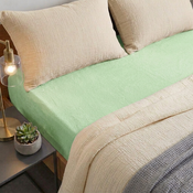 4Home Frottee-Bettlaken Ideal Grün, 70 x 140 cm