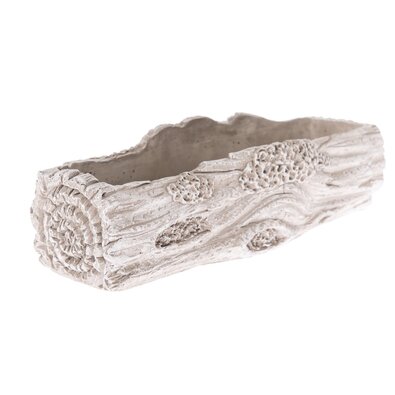 Übertopf aus Beton Bark, 30,5 x 8,5 x 13 cm