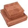Zestaw ręczników „Classic” brązowy, 4 szt. 50 x 100 cm, 2 szt. 70 x 140 cm