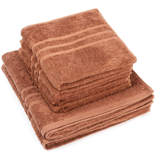 Sada ručníků a osušek Classic hnědá, 4 ks 50 x 100 cm, 2 ks 70 x 140 cm
