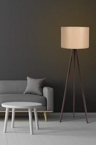Stojací lampa Tripod Cream Walnut 101